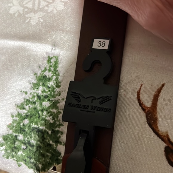 Eagles Wings Alabama sz 38 leather belt New - Picture 4 of 6